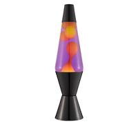 LAVA® - Lampe Lava 2323, cire jaune, liquide violet, socle et capuchon noirs, lampe à mouvement de marque LAVA® d'origine de 14,5 pouces