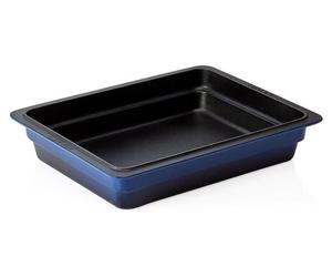 LAVA Moule à pâtisserie GN bleu - GN 1/2, Série GN pans 36, Fonte émaillée
