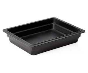 LAVA Moule à pâtisserie GN noir - GN 1/2, Série GN pans 36, Fonte émaillée