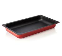 LAVA Moule à pâtisserie GN rouge - GN 1/1, Série GN pans 36, Fonte émaillée