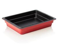 LAVA Moule à pâtisserie GN rouge - GN 1/2, Série GN pans 36, Fonte émaillée