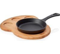 LAVA Poêle à griller en métal Ø 16 cm avec assiette de service Lava LVECOYSTV16K44