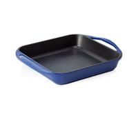 LAVA Poêle carrée bleue 27 x 27 cm, série Frying pans square Fonte émaillée