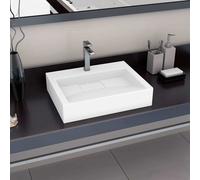 Lavabo 120x46x11 cm Fonte Minérale Lave-Mains Vasque Salle de Bain vidaXL