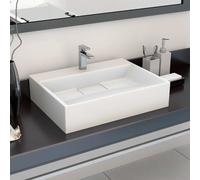 Lavabo 120x46x11 cm Fonte Minérale Lave-Mains Vasque Salle de Bain vidaXL