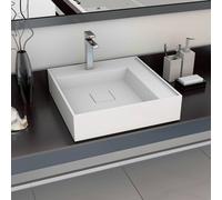 Lavabo 120x46x11 cm Fonte Minérale Lave-Mains Vasque Salle de Bain vidaXL
