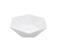 Lavabo 41x36,5x12 cm Céramique Blanc