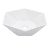 vidaXL Lavabo 41 x 36,5 x 12 cm Céramique blanche
