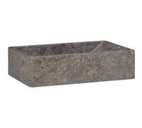 vidaXL Lavabo 45x30x12 cm marbre gris brillant