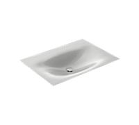 KEUCO EDITION 11 ART lavabo à encastrer en acier émaillé, 806x4x493mm, sans trou pour robinetterie, 32590550800, Couleur: Manhattan