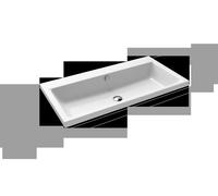 Kaldewei Puro poser 900506003001 3155, 90x46x4cm, blanc, effet perlé, sans trou pour robinetterie