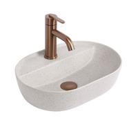 Lavabo À Poser Rea Aura 42 Sandy Beige 42X30X12Cm