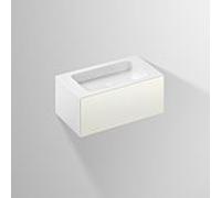 Lavabo Alape Folio 5155514000 804 x 450 mm, blanc, sans trou de robinetterie ni trop-plein
