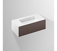 Lavabo Alape Folio 5156813000 1004 x 500 mm, coloris terre ombrée, avec trou de robinetterie, sans trop-plein