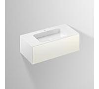Lavabo Alape Folio 5156814000 1004 x 500 mm, blanc, avec trou de robinetterie, sans trop-plein