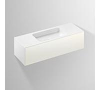 Lavabo Alape Folio 5157514000 1254 x 500 mm, blanc, sans trou de robinetterie ni trop-plein