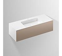Lavabo Alape Folio 5157811000 1254 x 500 mm, pierre de lune, avec trou de robinetterie, sans trop-plein
