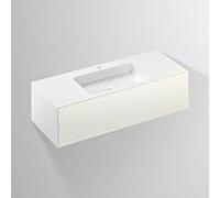 Lavabo Alape Folio 5157814000 1254 x 500 mm, blanc, avec trou de robinetterie, sans trop-plein