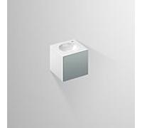 Lavabo Alape Folio11 5161810000 381 x 361 x 363 mm, laque gris fossile semi-mate, avec trou de robinetterie, sans trop-plein