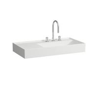 Lavabo asymétrique gauche kartell 90x46 blanc mat - LAUFEN H8103397571121