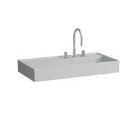 Lavabo asymétrique gauche kartell 90x46 grs mat - LAUFEN H8103397591581