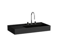 Lavabo asymétrique gauche kartell 90x46 noir br - LAUFEN H8103390201121