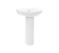 Lavabo autoportant avec socle Céramique Blanc 520x440x190 mm