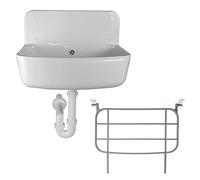 Lavabo avec ou sans grille ou grille seule, pour extérieur, cave, garage, jardin, cuisine
