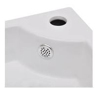 Lavabo avec trou de trop-plein 45x32x12,5 cm Blanc_2 ans garantie_61977