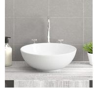 vidaXL Lavabo 28x28x10 cm Blanc céramique - Résistant aux rayures, facile à nettoyer