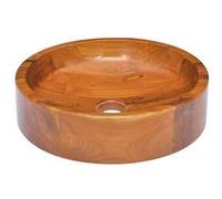 vidaXL Lavabo en teck massif Φ40x10 cm