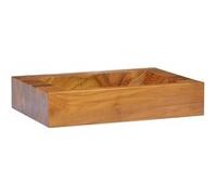 vidaXL Lavabo en bois massif teck 50x35x10 cm