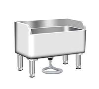 Lavabo commercial en acier inoxydable - Bac utilitaire pour buanderie, cuisine, restaurant et utilisation professionnelle - Lavabo durable avec seau pour un nettoyage facile