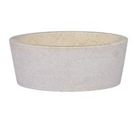 Lavabo Crème Ø40x15 cm Marbre