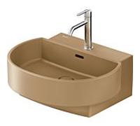 Duravit Balcoon lavabo, plage de robinetterie, 1 trou de robinetterie, avec trop-plein, avec robinetterie Push-Open, largeur 550mm, 241155AM00, Couleur: Clay terra Mat