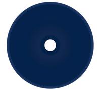 Lavabo de luxe - XINWO - Évier/Vasque rond, de salle Bleu foncé mat 32.5x14cm Céramique @162