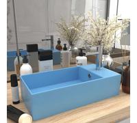 Lavabo de Salle de Bain avec Trop-plein Céramique Gris Foncé Lave-mains vidaXL