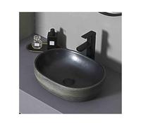 lavabo de salle de bain Petit lavabo à poser ovale for salle de bain avec accessoires pour vestiaire