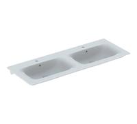 Lavabo double pour meuble Geberit Renova Plan 130x48cm Blc - GEBERIT 122230000