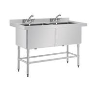 Lavabo double Vogue Deep Sink de 141 cm de long