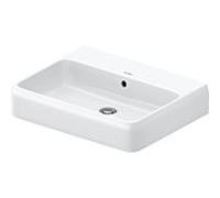 Lavabo Duravit Collection One 2382600060 60 x 47 cm, blanc brillant, sans perçage pour robinetterie, avec trop-plein, plateforme pour perçage de robinetterie