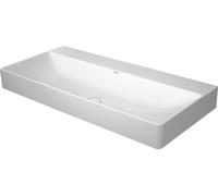 Lavabo Duravit DuraSquare, lavabo meuble 100x 47cm, sans trou pour robinet, sans trop-plein, avec banc à trou pour robinet,, 2353100070, Couleur: Blanc