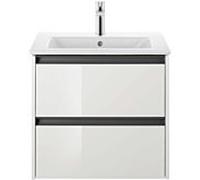 Lavabo Duravit Me by Starck 23366300001 63 x 49 cm, blanc , avec trou pour robinetterie, trop-plein, plage de robinetterie