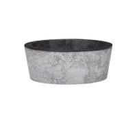 vidaXL Vasque à poser en marbre noir Ø40x15 cm – Forme ronde