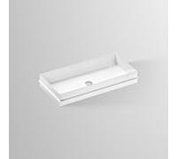 Lavabo encastré Alape EB ME750 2227503000 75 x 37,5 cm, blanc, sans trou de robinetterie, avec trop-plein