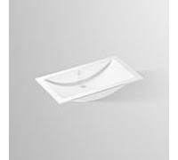 Lavabo encastré Alape EB R800 2203200000 80 x 45 cm, blanc, sans perçage pour robinetterie, avec trop-plein