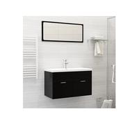 vidaXL Lavabo encastré avec robinet 81x39x18 cm Céramique blanche