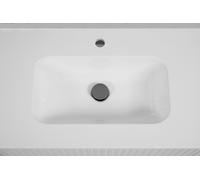 Lavabo encastré LINEA, 60 cm, résine minérale, blanc brillant, dimensions : 60,7 x 44,4 x 13 cm