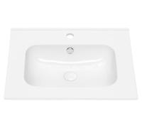 Lavabo encastré VENTA, 60 cm, céramique, blanc brillant, 61 x 46 x 14 cm