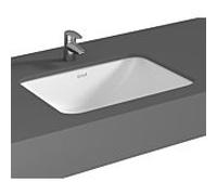 Lavabo encastré VitrA S20 5339B003-0012 48 x 36 cm, avec trop-plein et kit de fixation, blanc